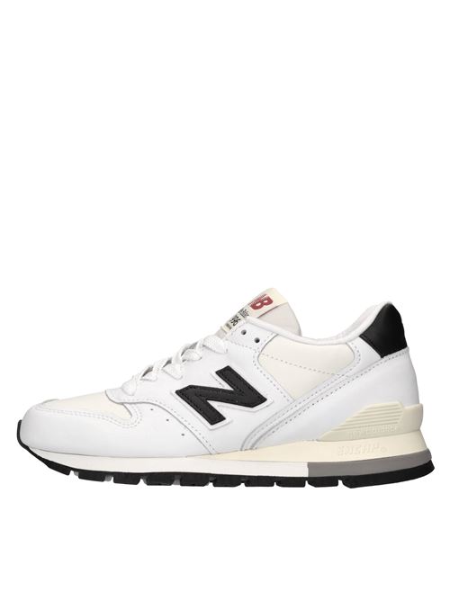 Sneakers in pelle e tessuto NEW BALANCE | U996TCBIANCO-NERO